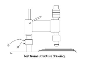 Test frame structure drawing